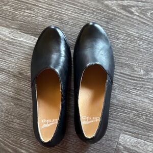 Black Leather Slip-On Dansko